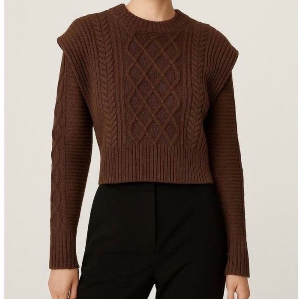 Babaton Seek Sweater In Brown Size S